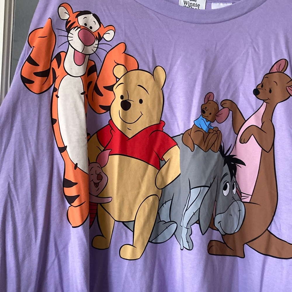 Purple Winnie the Pooh Graphic T-Shirt Disney